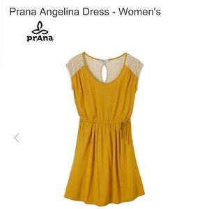 Prana Angelina Mustard Yellow Dress
